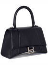 Hourgrass Small Grained Calfskin Cross Bag Black - BALENCIAGA - BALAAN 3