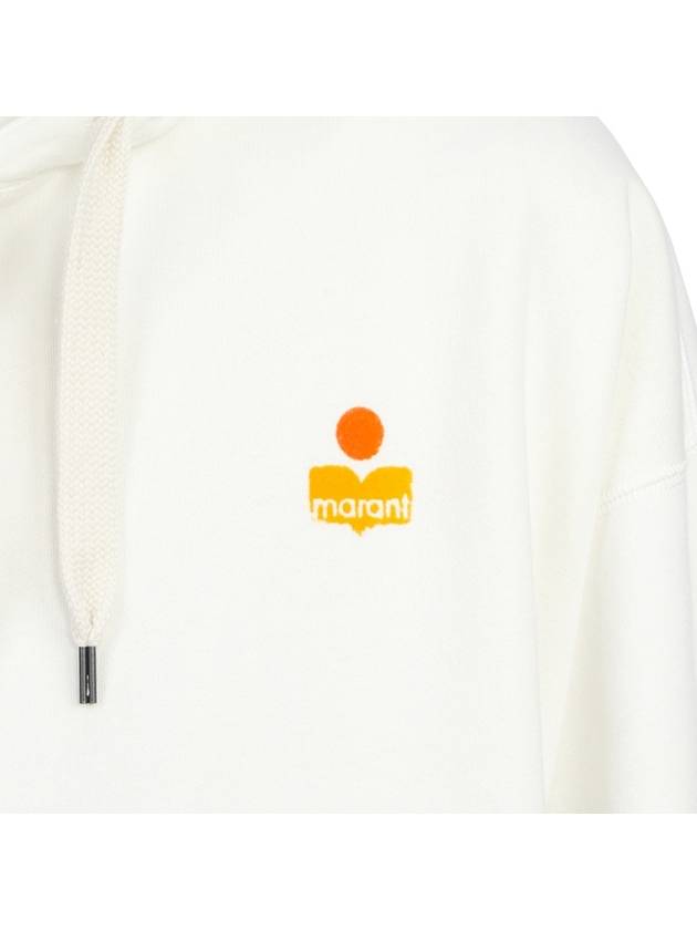 Malek Logo Hoodie White - ISABEL MARANT - BALAAN 9