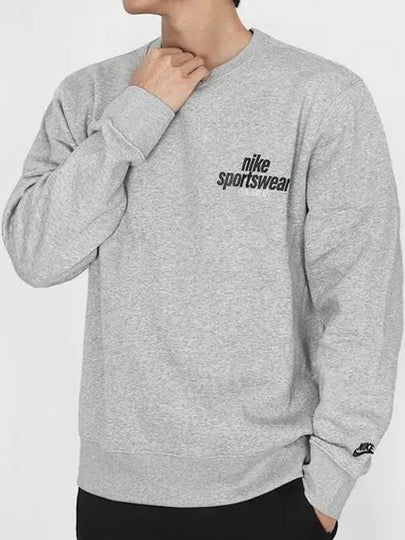 Club Fleece Crewneck Sweatshirt Grey - NIKE - BALAAN 2