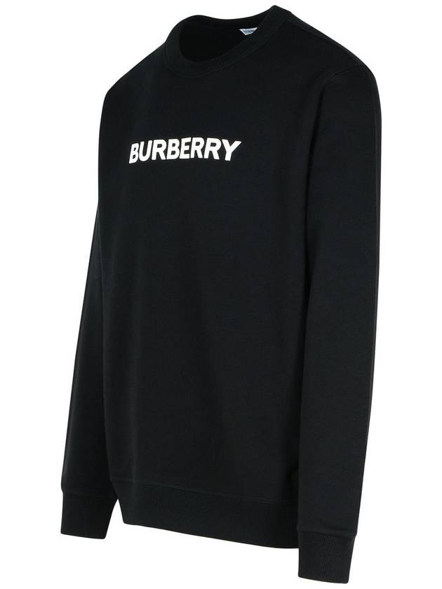 Logo Print Sweatshirt Black - BURBERRY - BALAAN 3