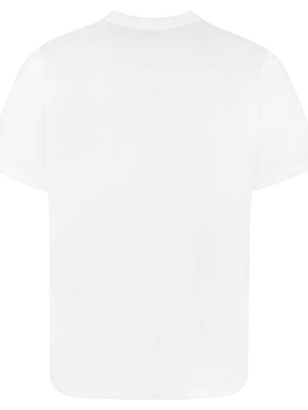 logo print cotton short sleeve t-shirt white - BURBERRY - BALAAN 3