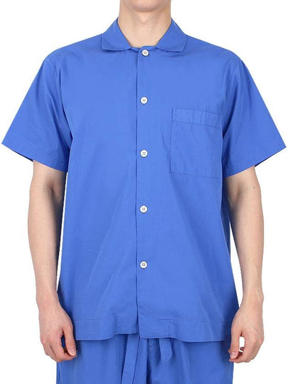 Poplin Pajamas Overfit Short Sleeve Shirt SWE RB - TEKLA - BALAAN 2