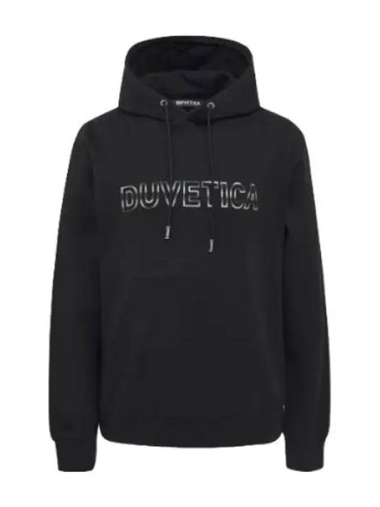 Pineto Black Men s Hooded Sweatshirt Hoodie - DUVETICA - BALAAN 1