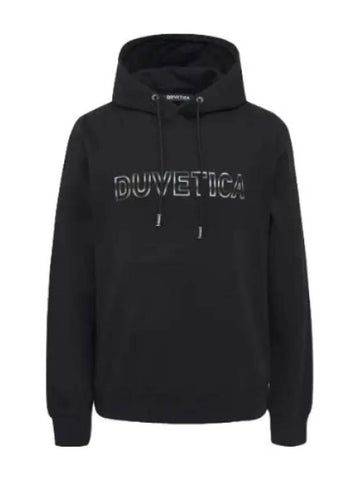 Pineto Black Hooded Sweatshirt Hoodie - DUVETICA - BALAAN 1