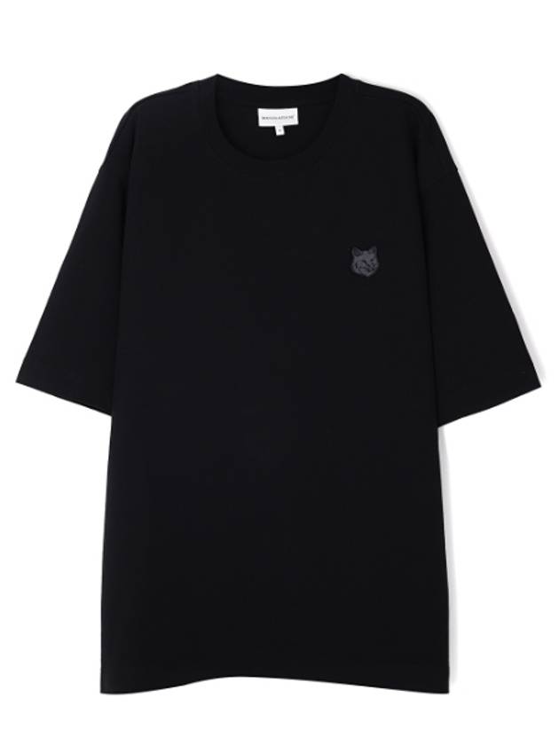 Bold Fox Head Patch Oversized Short Sleeve T-Shirt Black - MAISON KITSUNE - BALAAN 2