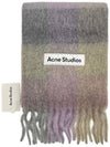 Check Mohair Muffler Fuchsia Lilac Pink - ACNE STUDIOS - BALAAN 2