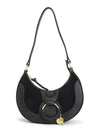 Hana Half Moon Leather Shoulder Bag Black - CHLOE - BALAAN 2