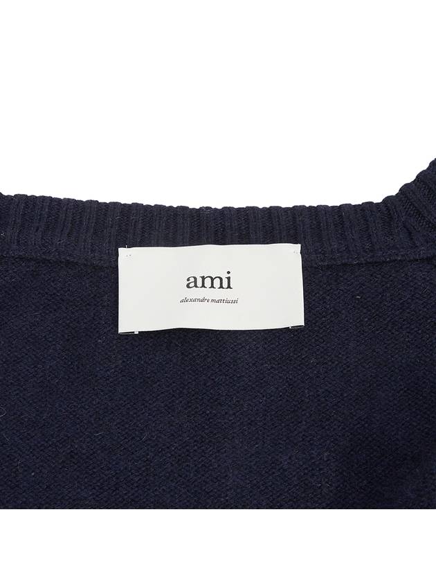 Sweater HKC1570054011 NAVY BLUE - AMI - BALAAN 9