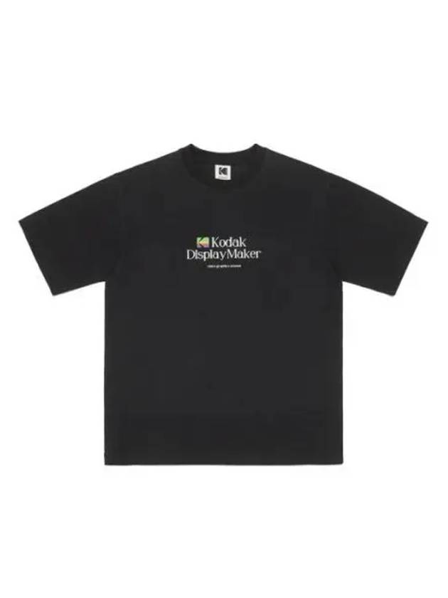 KODAK Apparel Digital Rainbow Graphic Semi Overfit Short Sleeve T Shirt BLACK - KODO - BALAAN 1