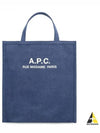 Recovery Logo Printing Cotton Tote Bag Blue - A.P.C. - BALAAN 2