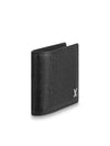 Multiple Taiga Leather Half Wallet Black - LOUIS VUITTON - BALAAN 3