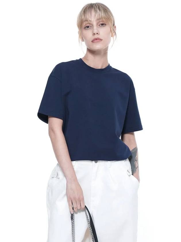 Women s TSHT NY Tension Span Short Sleeve T Shirt Navy - CHANCE'S NOI - BALAAN 3