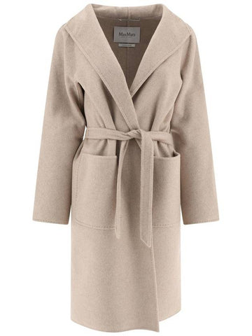 Lilia cashmere cardigan single coat sand - MAX MARA - BALAAN 1