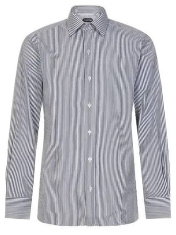 94I1JE 4FT740 Poplin Barrel Cuff Shirt - TOM FORD - BALAAN 1