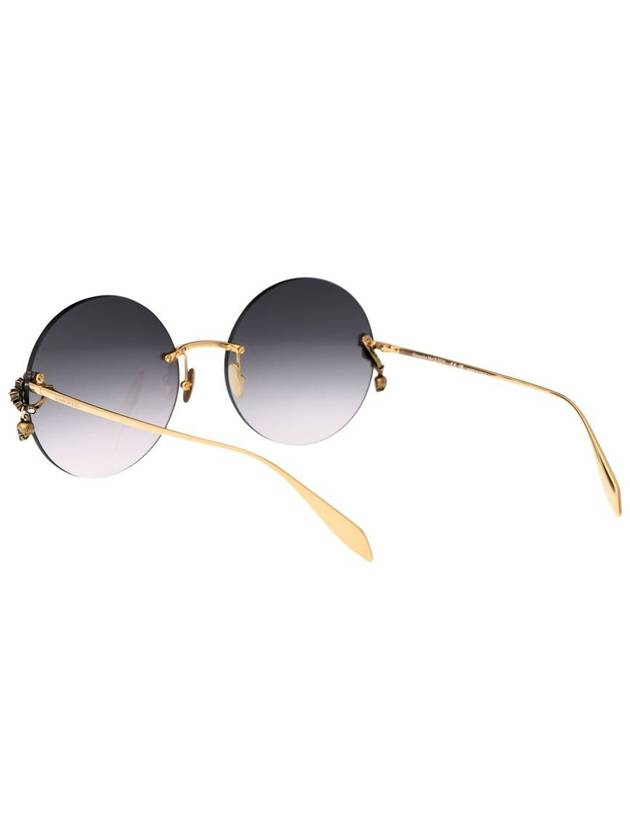 Sunglasses AM0418S 001 001 GOLD GOLD GRAY - ALEXANDER MCQUEEN - BALAAN 5