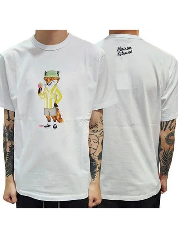 Dressed Fox Regular Short Sleeve T shirt Hwayi 32126693 1095981 - MAISON KITSUNE - BALAAN 1