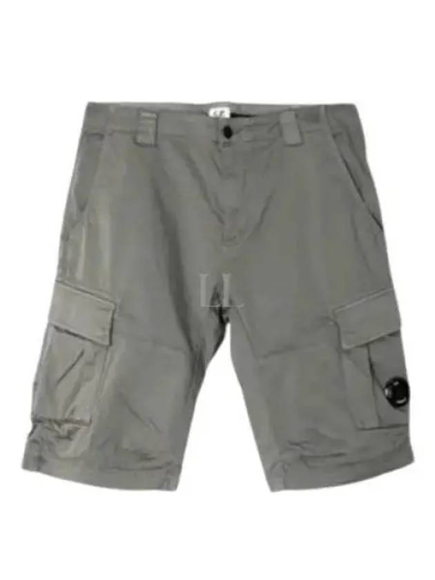 Stretch Satin Cargo Shorts Green - CP COMPANY - BALAAN 2