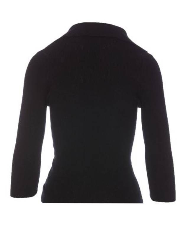 ORB Polo Cashmere Knit Top Black - VIVIENNE WESTWOOD - BALAAN 3