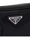 Triangle Logo Re-Nylon Saffiano Cross Bag Black - PRADA - BALAAN 4