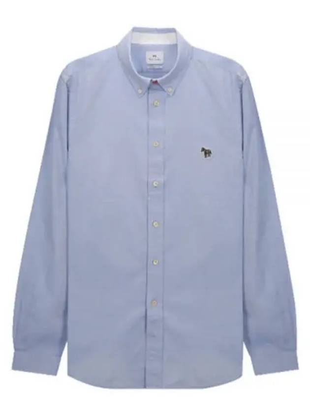 Zebra Patch Long Sleeve Shirt Light Blue - PAUL SMITH - BALAAN 2