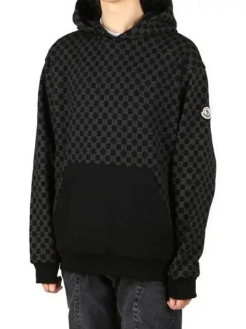 Logo monogram pattern hoodie 271832 - MONCLER - BALAAN 1