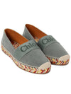 Piia Flat Espadrilles Green - CHLOE - BALAAN 4