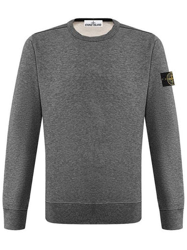 Waffen Patch Crew Neck Sweatshirt Grey - STONE ISLAND - BALAAN 1