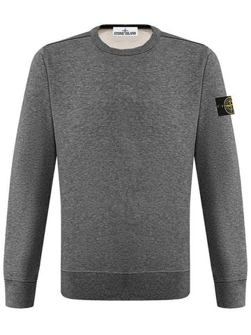 Waffen Patch Crew Neck Sweatshirt Grey - STONE ISLAND - BALAAN 1