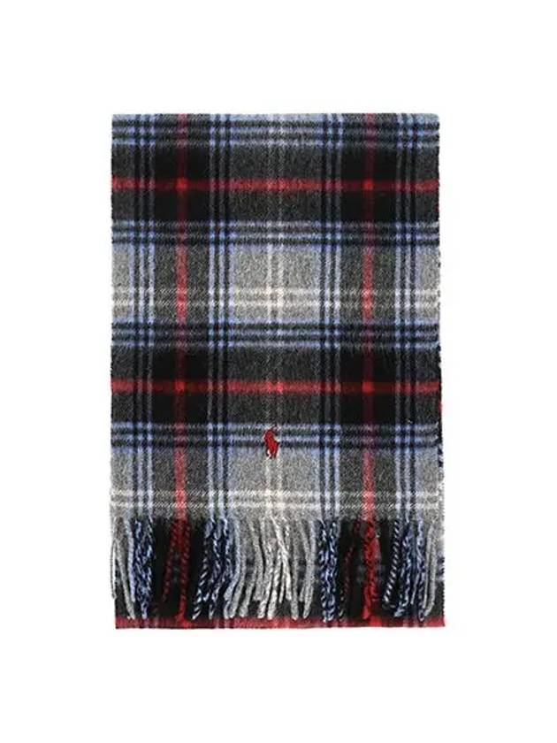 PC0946 036 Pony Plaid Bedford Muffler Scarf - POLO RALPH LAUREN - BALAAN 3