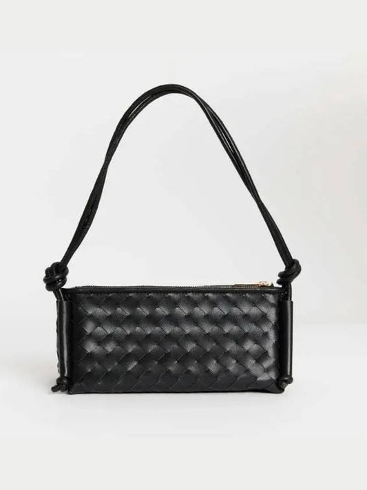 Intrecciato Nappa Leather Shoulder Bag Black - BOTTEGA VENETA - BALAAN 2