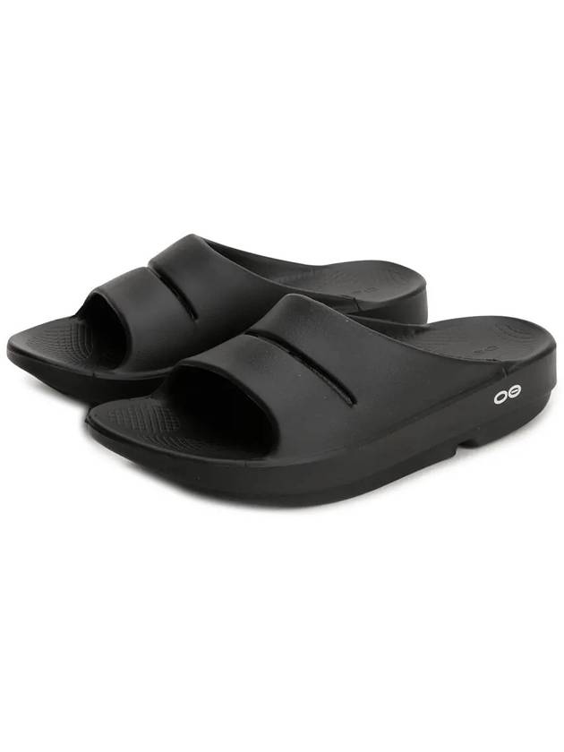 Elegant Slippers Black - OOFOS - BALAAN 4