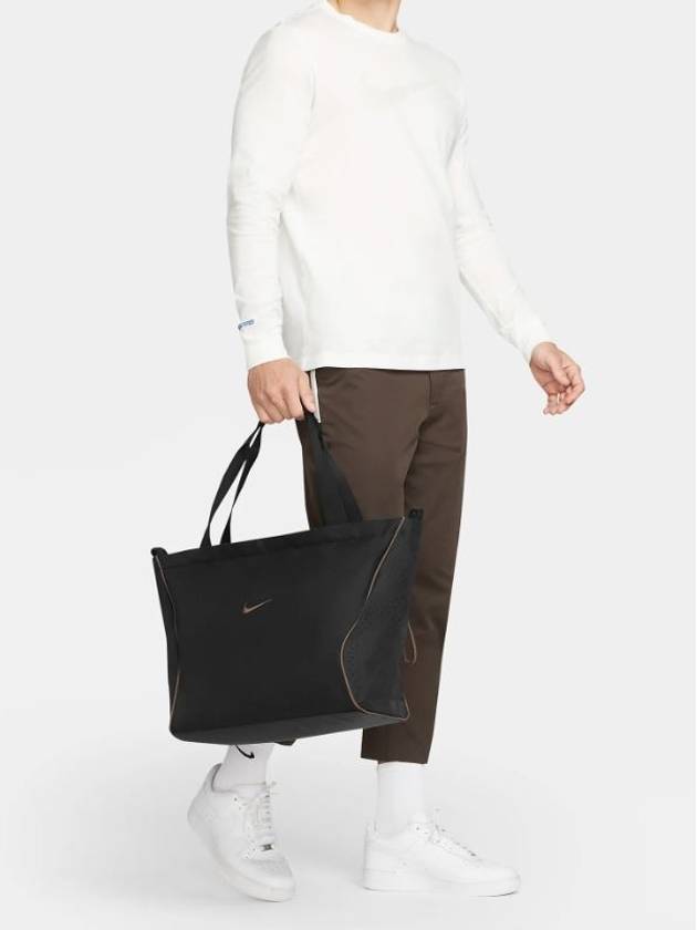 Logo Essentials Tote Bag Black - NIKE - BALAAN 4