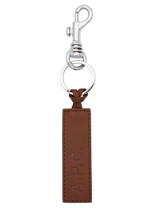 Logo Leather Key Holder Brown - A.P.C. - BALAAN 2