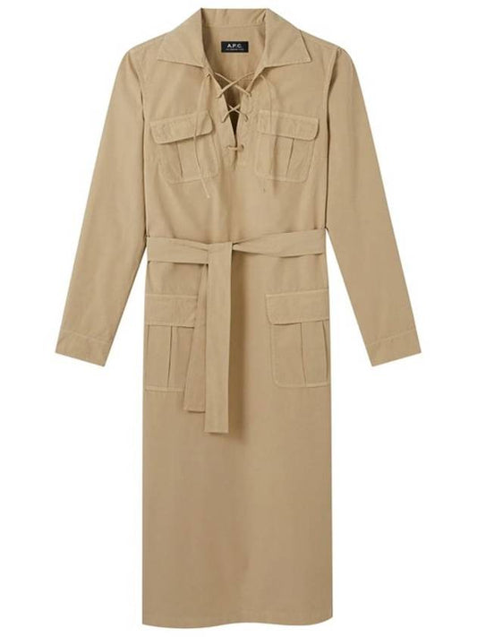 Phoenix Long Dress Beige - A.P.C. - BALAAN 1