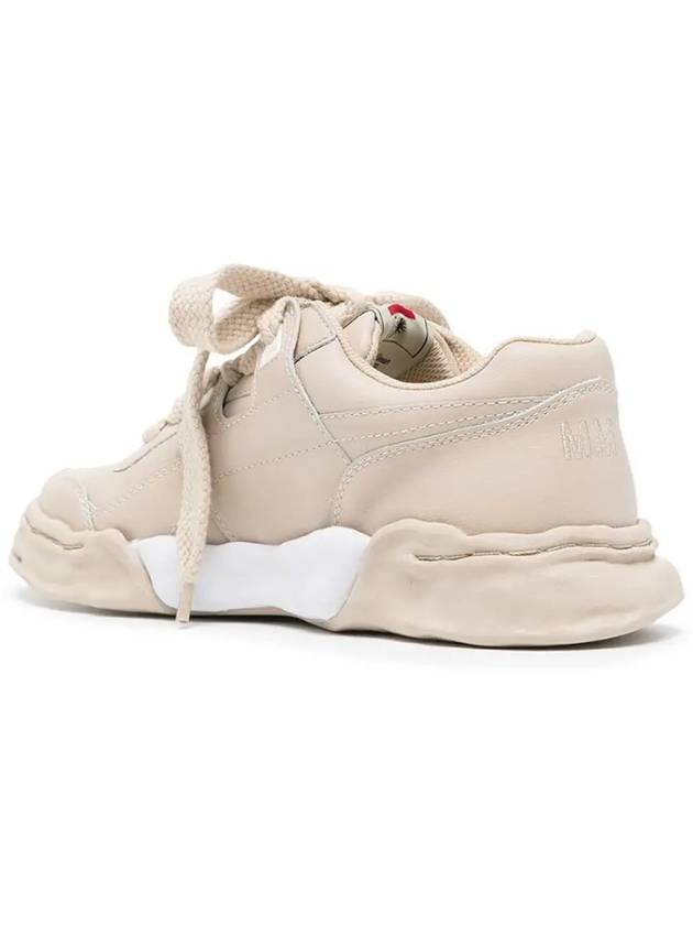 Parker OG Sole Leather Low Top Sneakers Beige - MAISON MIHARA YASUHIRO - BALAAN 3