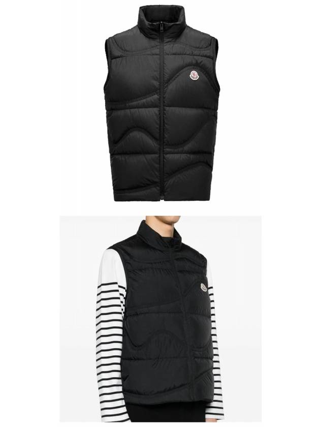 Beidaihe Logo Patch Padded Vest Black - MONCLER - BALAAN 5