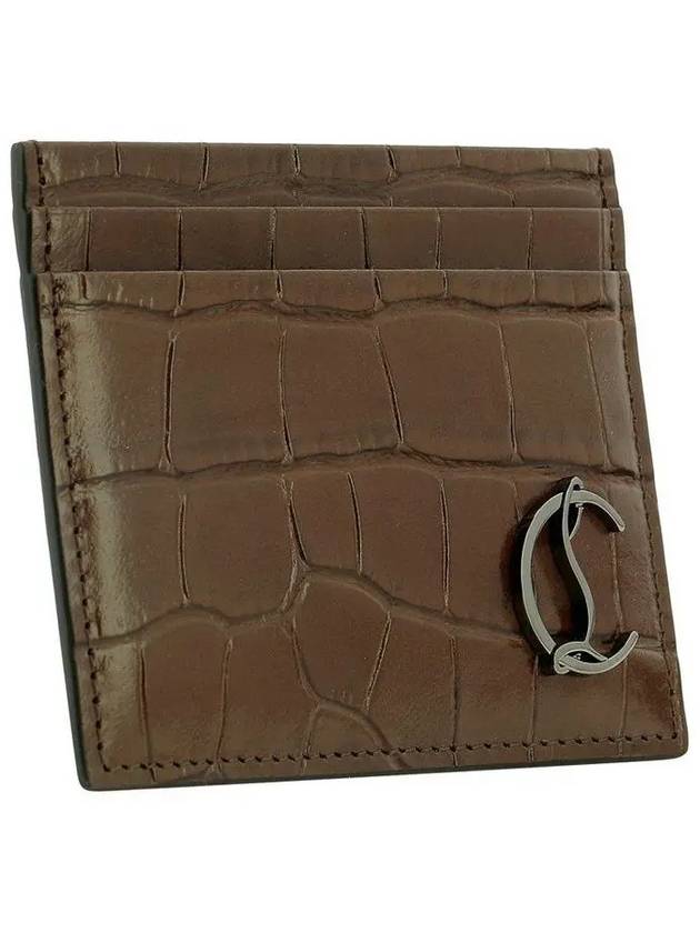 logo crocodile texture card wallet 1215077 F507 - CHRISTIAN LOUBOUTIN - BALAAN 4