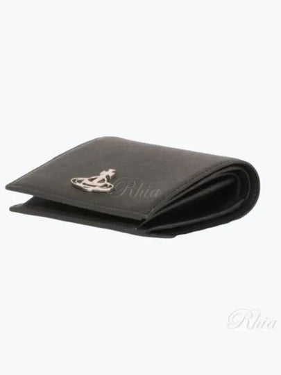 ORB Logo Saffiano Half Wallet Black - VIVIENNE WESTWOOD - BALAAN 2