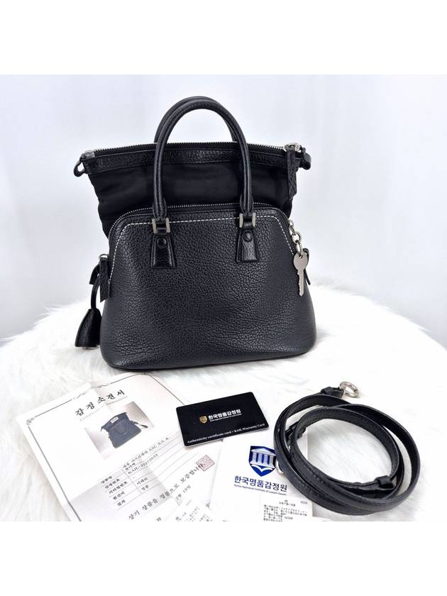 5ac small tote bag cross black - MAISON MARGIELA - BALAAN 5