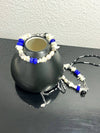 Natural Santorini Lapis & Pearl Bracelet - S SY - BALAAN 7