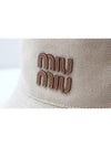 Canvas Beige Brandy Bucket Hat 5HC196 - MIU MIU - BALAAN 4