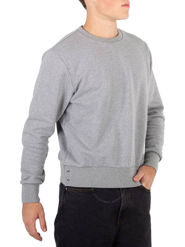 Center Back Stripe Crewneck Sweatshirt Light Grey - THOM BROWNE - BALAAN 4