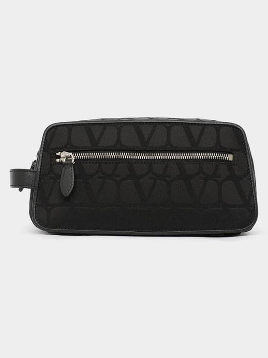 Toile Iconographe Pouch Bag Black - VALENTINO - BALAAN 1