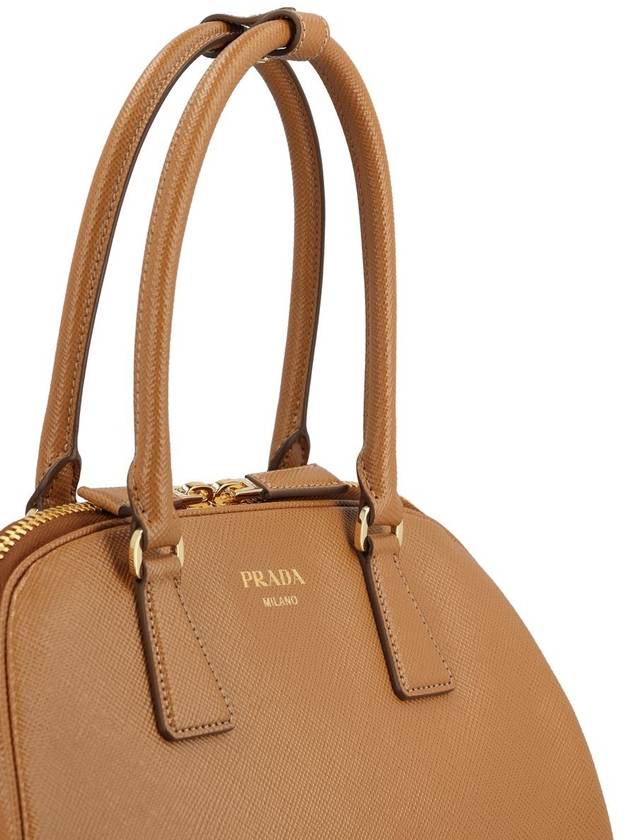 Medium Saffiano Leather Caramel - PRADA - BALAAN 5