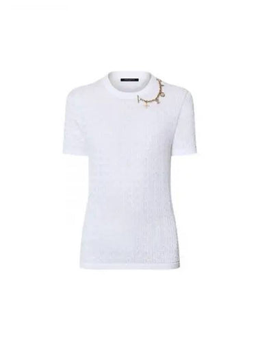 Lace Knit Bag Charm Accessories T shirt Blanc Les 1AFZLA - LOUIS VUITTON - BALAAN 1