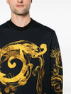 Long Sleeve T Shirt 76GAI3RW FS141 G89 Black Gold - VERSACE - BALAAN 5