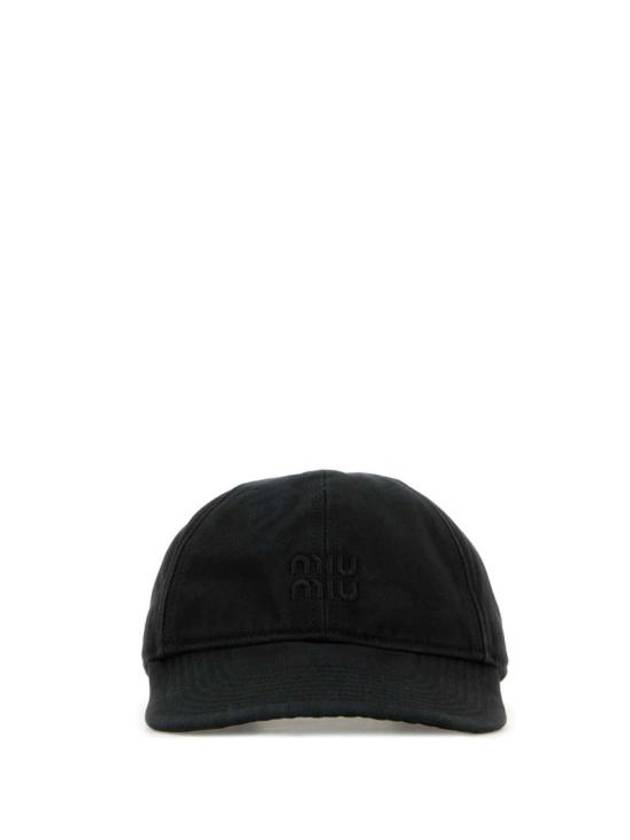 Embroidered Logo Ball Cap Nero - MIU MIU - BALAAN 2