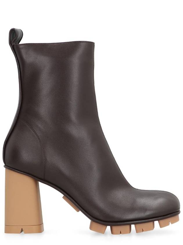 Bottega Veneta Shore Leather Ankle Boots - BOTTEGA VENETA - BALAAN 1