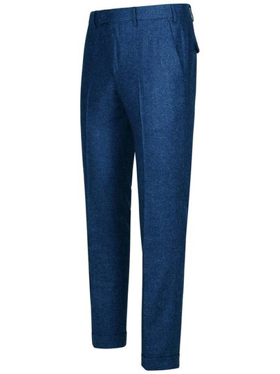 Pt01 Blue Wool Blend Trousers - PT01 - BALAAN 2