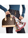 Speedy Vivienne Square 90 Scarf Brown - LOUIS VUITTON - BALAAN 5